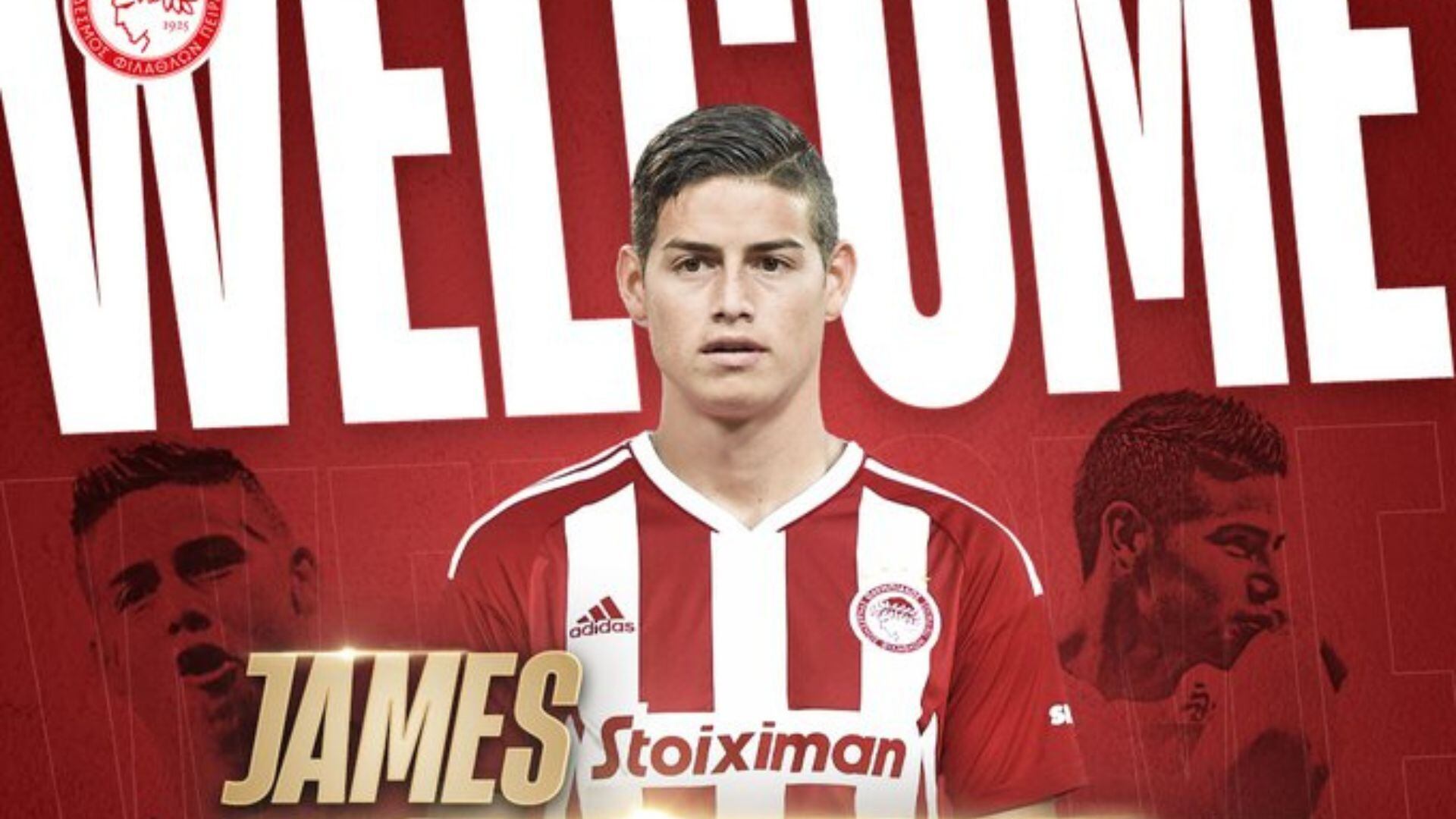 James será titular con el Olympiacos.
