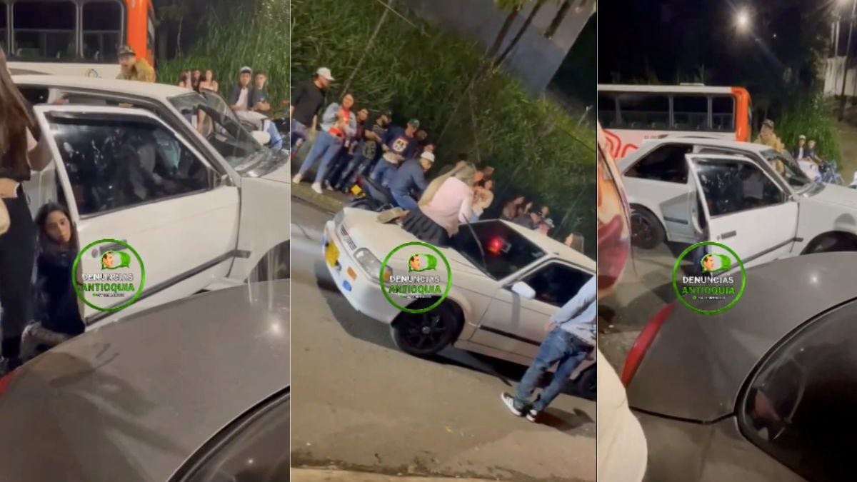 Un hombre se le reunió el ganado an Antioquia y le formaron pelea en plena calle.