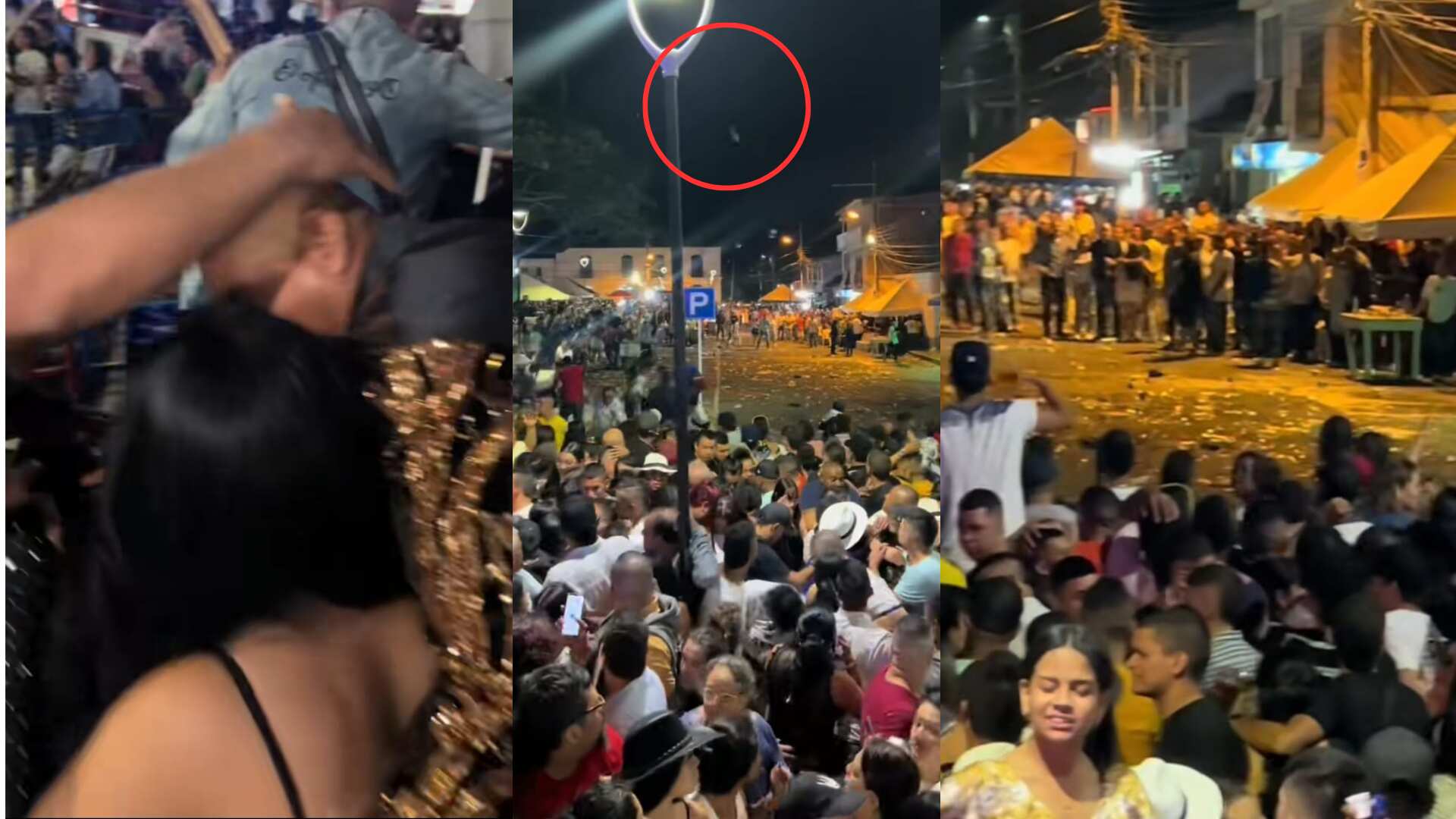 Cantante el Andariego reveló imágenes de la pelea en concierto realizado en el municipio de Vijes, Valle del Cauca.