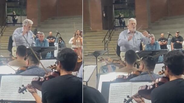 Plácido Domingo dirigió la Orquesta Filarmónica de Medellín