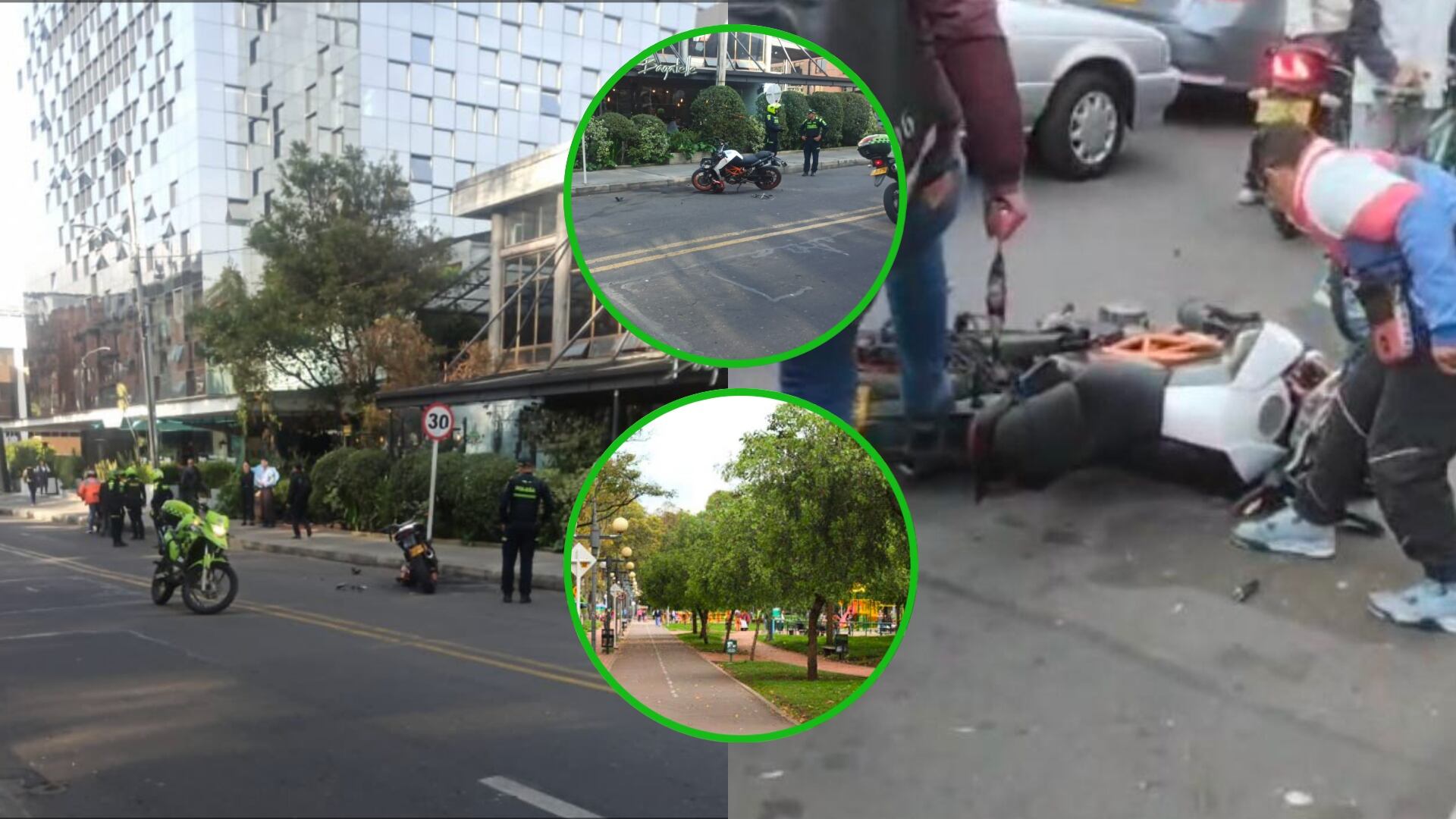 Tiroteo en el parque de la 93: presunto intento de robo desató enfrentamiento y dejó dos personas heridas (redes sociales)