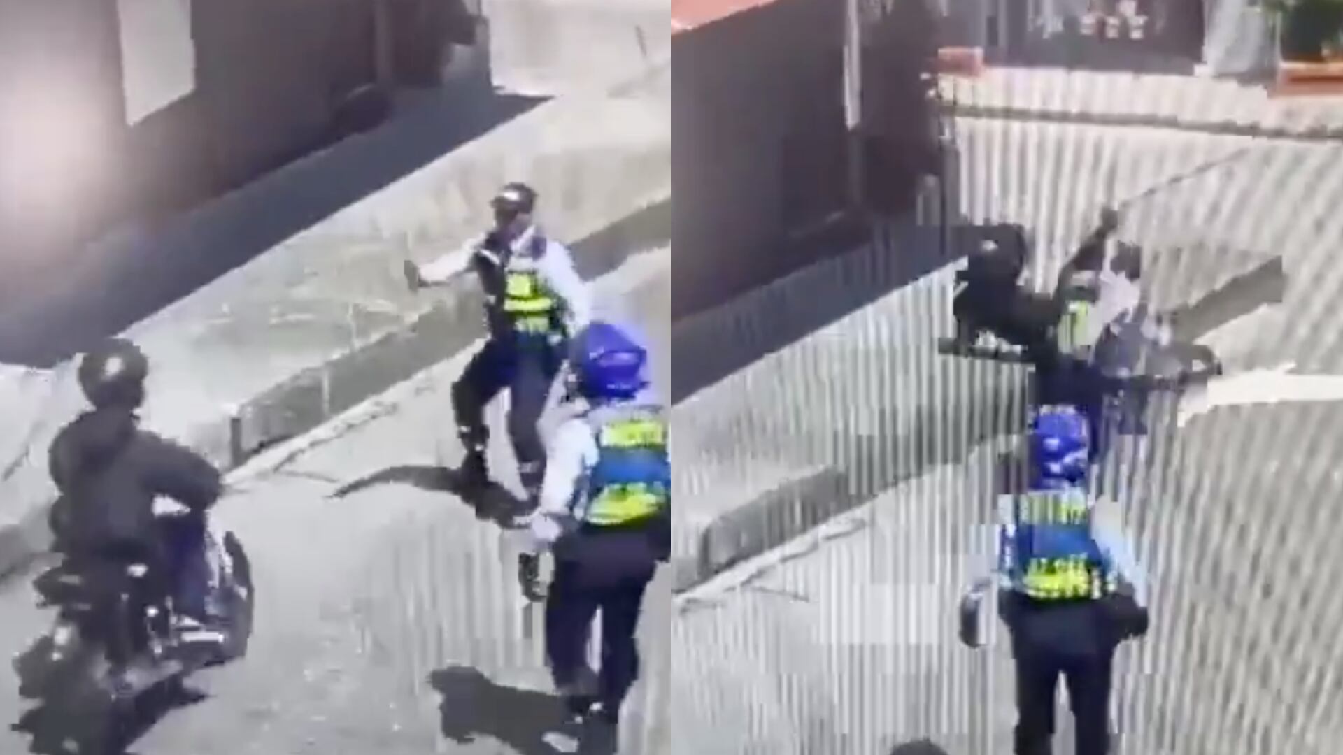 Vuelve y juega: agentes de Tránsito tuban motociclista que no quiso parar en un retén