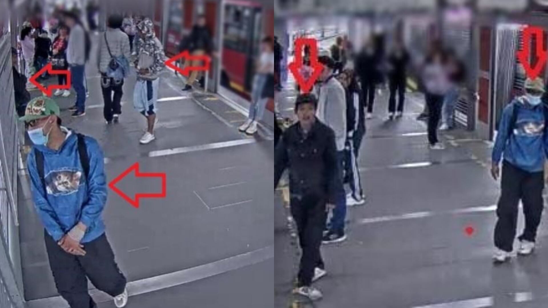 Ladrones de celulares en TransMilenio fueron capturados.