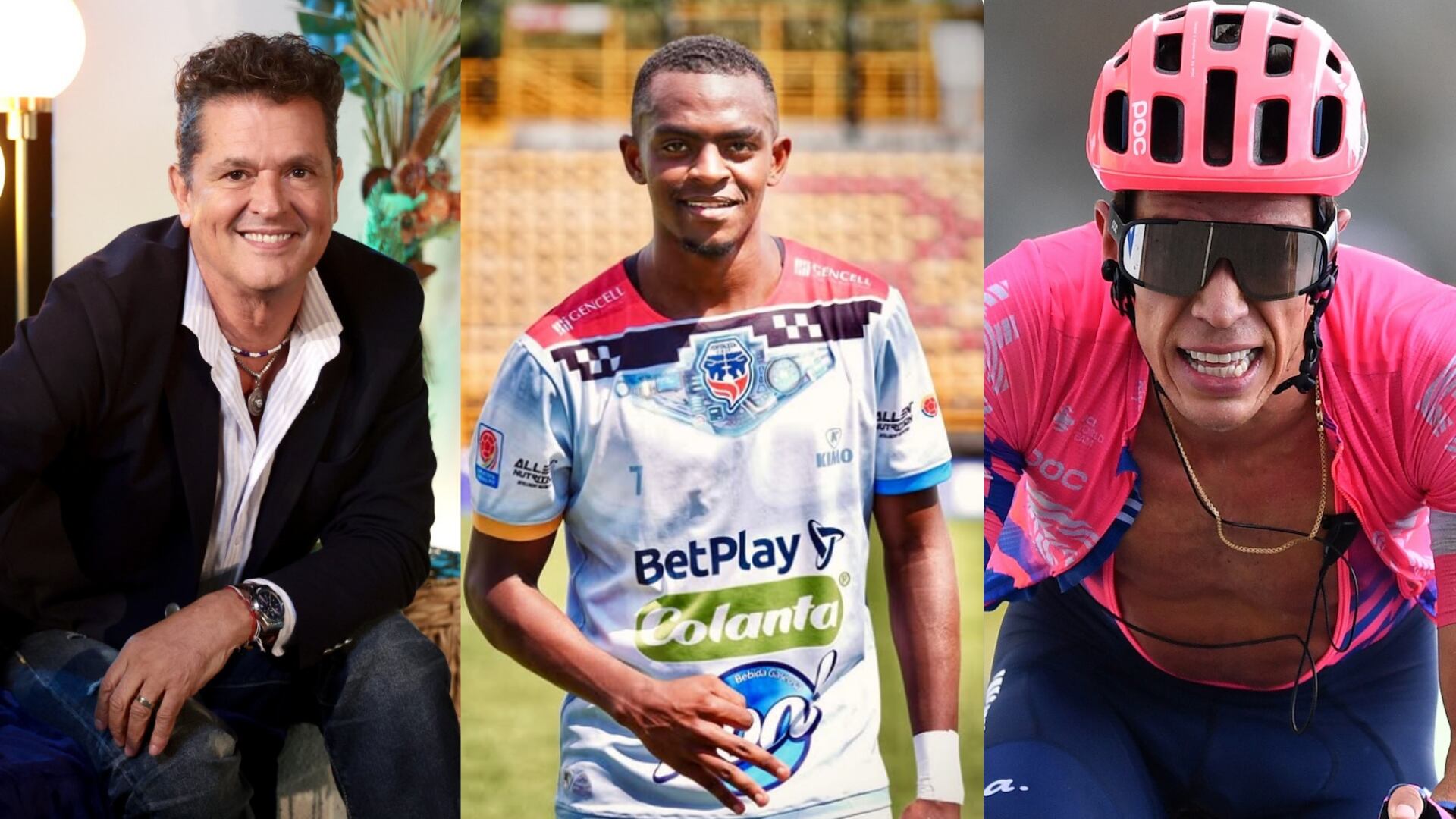 Carlos Vives, Fortaleza y Rigoberto Urán - Fotos: Redes sociales y Getty