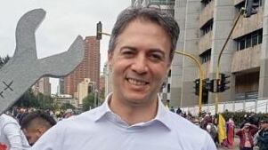 Daniel Quintero Calle marchó en Bogotá y no en Medellín