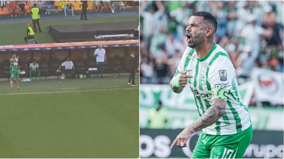 Edwin Cardona hizo la Dorlan Pabón y terminó ‘dirigiendo’ a Nacional en el banco ante pasividad de Gandolfi