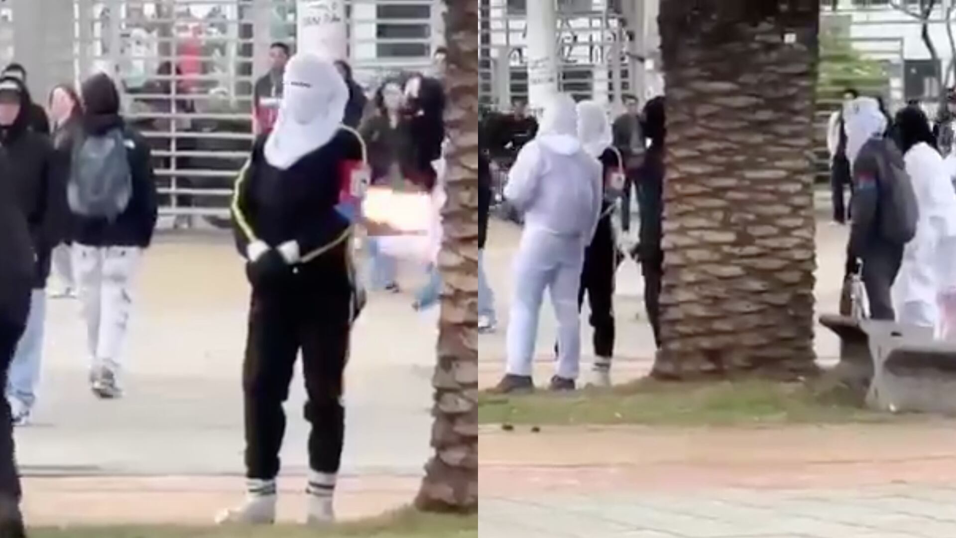 Encapuchados de la Universidad Naicional.