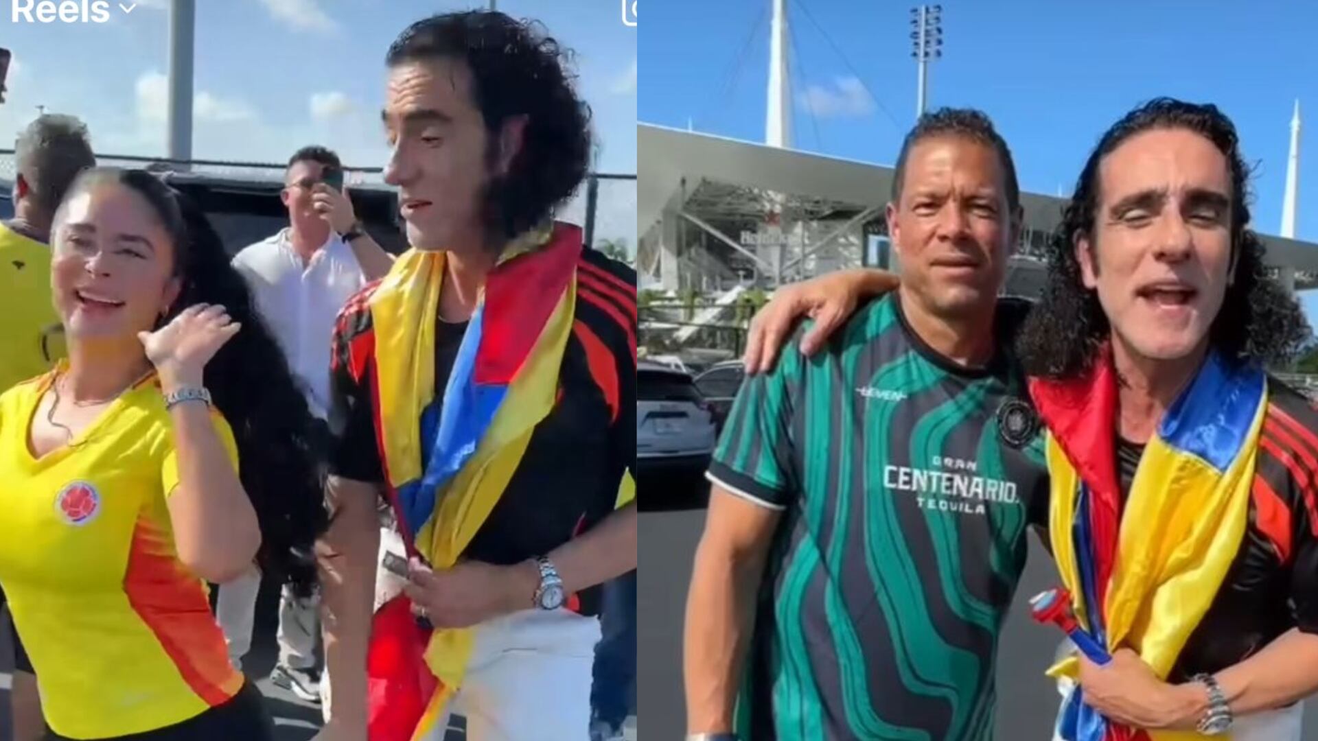Miguel Varoni llegó a apoyar a la Selección Colombia a Miami