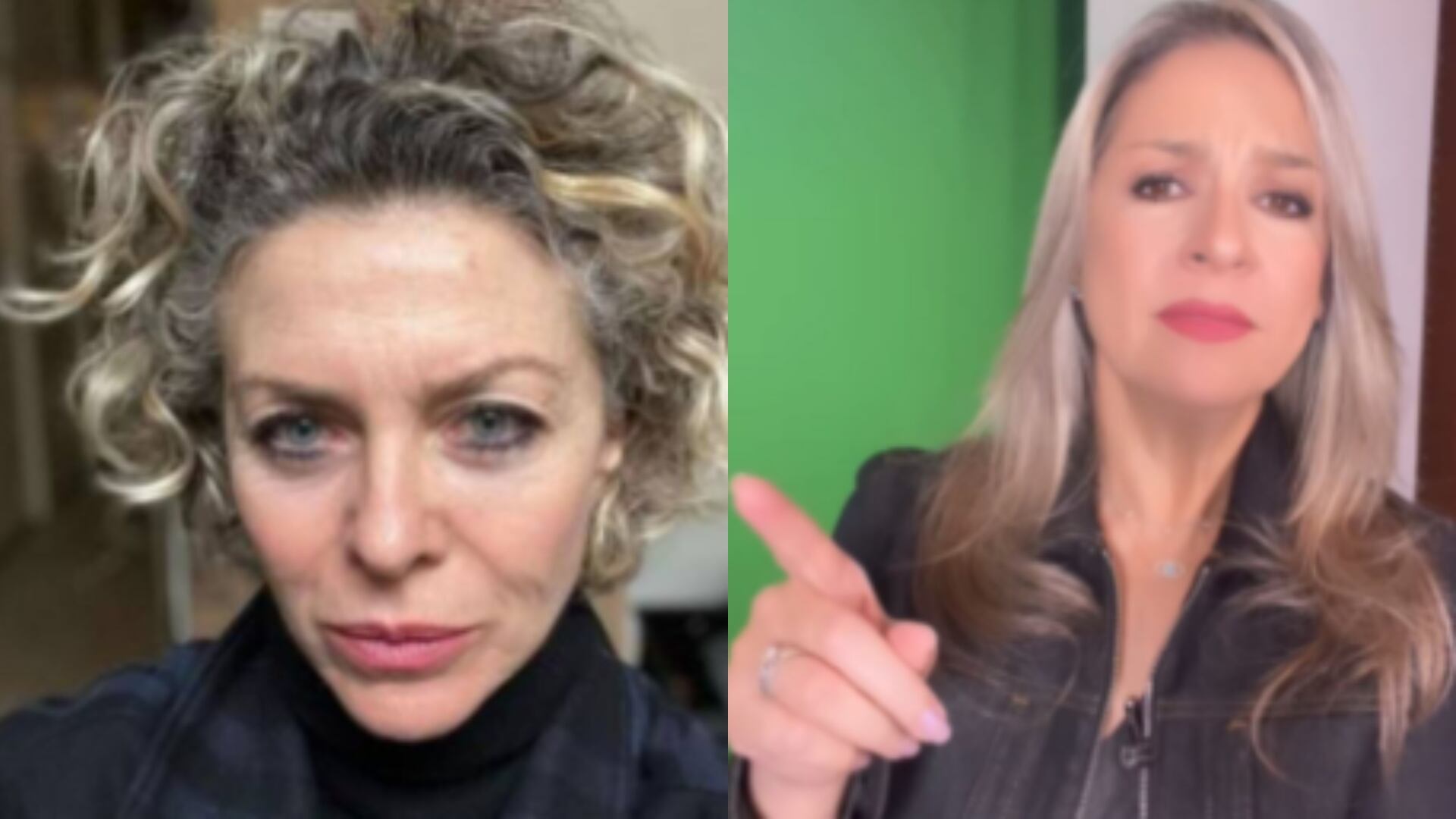 Margarita Rosa de Francisco y Vicky Dávila.