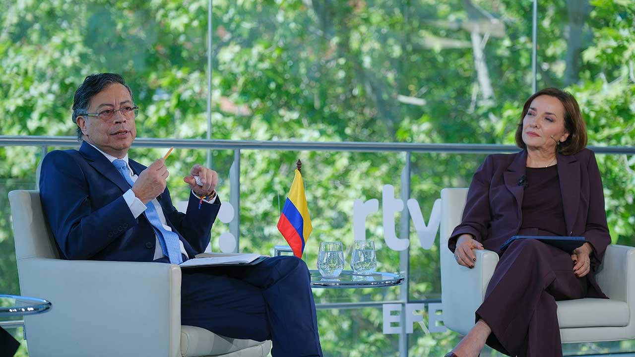 Presidente Petro en entrevista con RTVE de España.