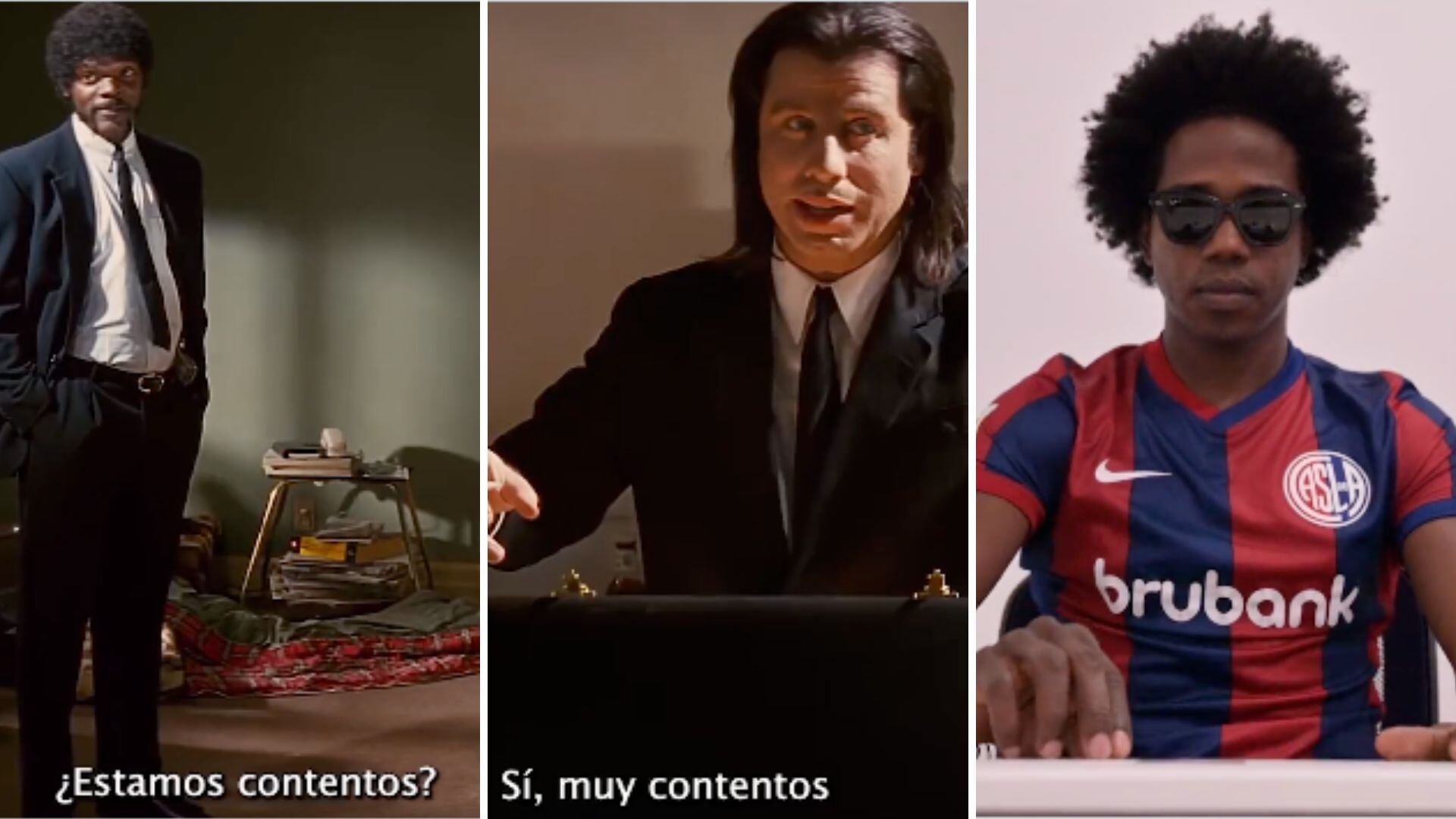 Carlos Sánchez fue presentado como toda una estrella de cine en San Lorenzo.