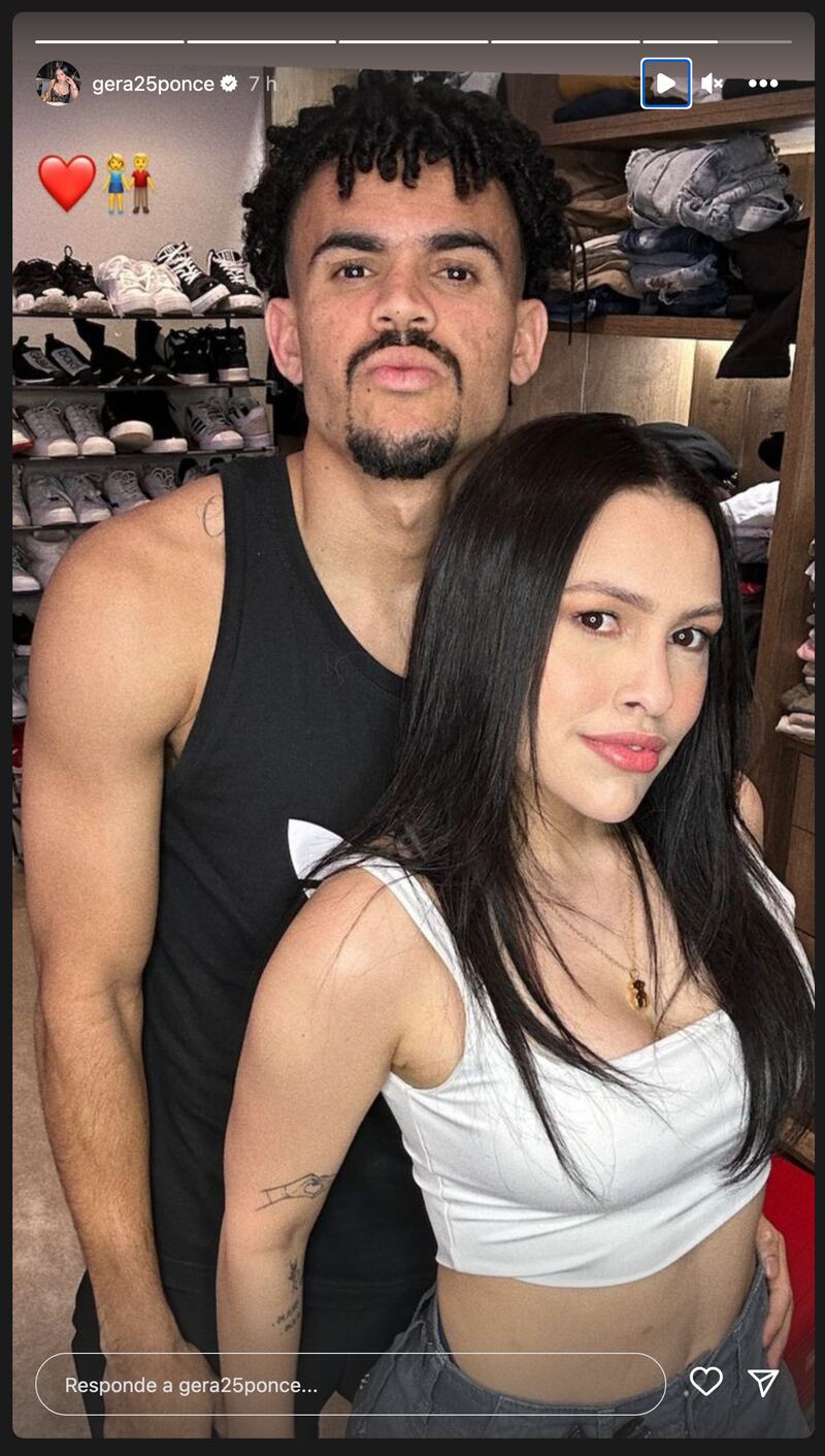 Comparan a Luis Díaz con Bad Bunny por una foto que compartió su esposa