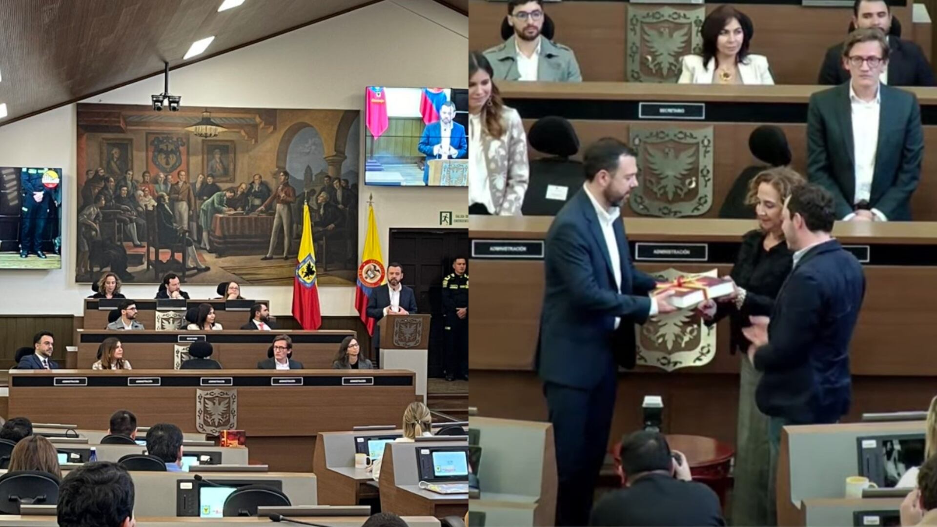 El alcalde Carlos Fernando Galán, entregó oficialmente el documento ante el Concejo de Bogotá, del Plan Nacional de Desarrollo de la ciudad.