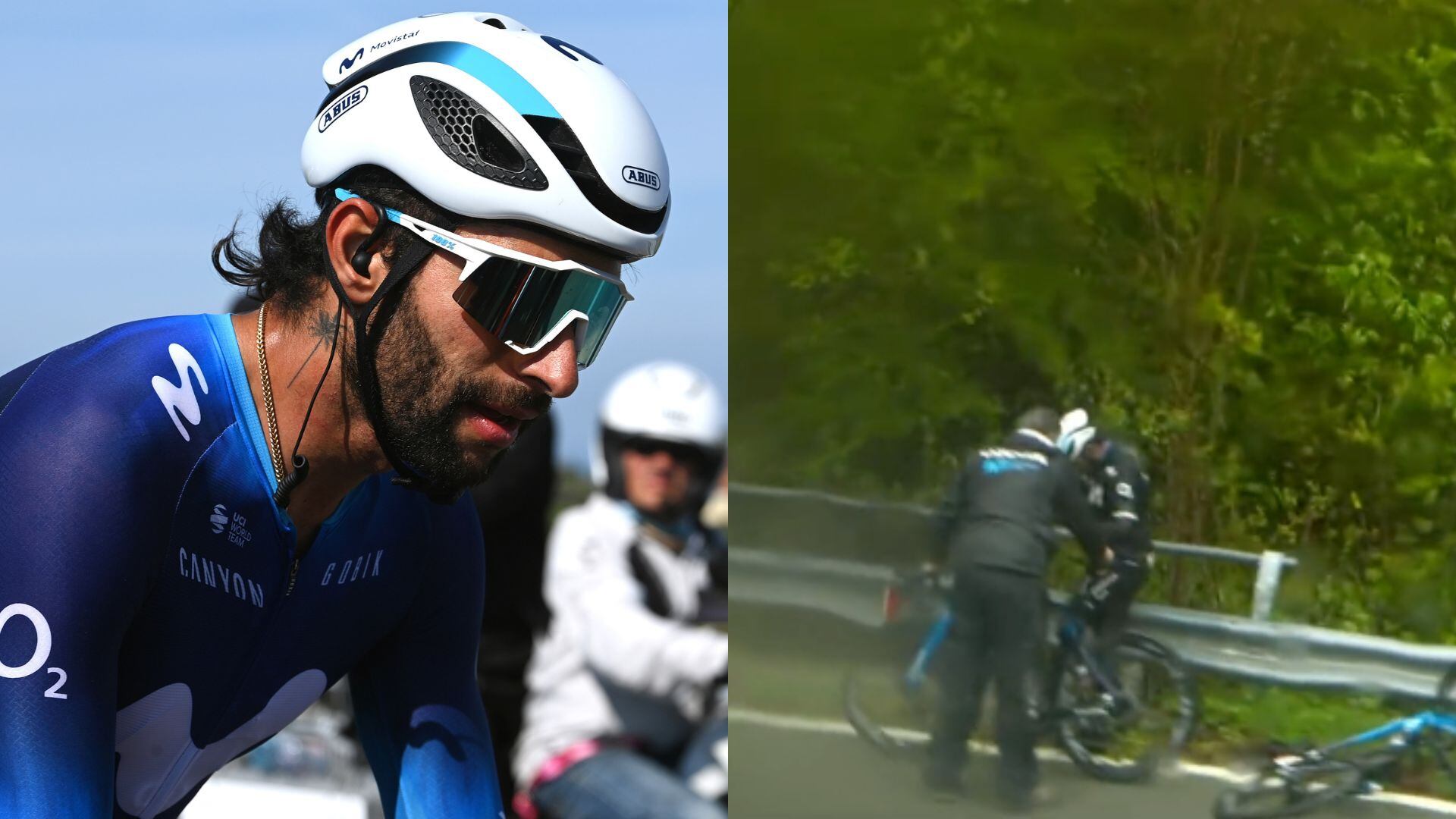Fernando Gaviria sufrió una nueva caída en el Giro de Italia.