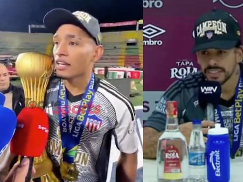 “Tienen que cerrar el cul*”, Jermain Peña y Javier Báez se fueron en contra de la prensa tras ganar la estrella 11 con Junior