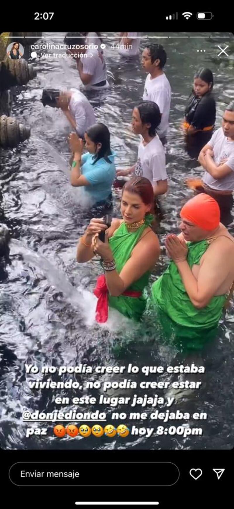 Carolina Cruz mostró detalles en 'La Vuelta al mundo en 80 risas'