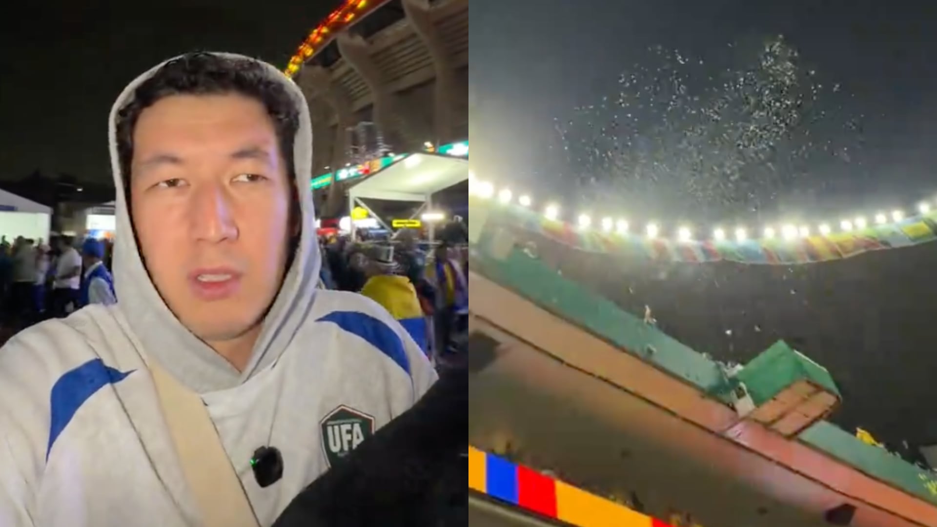 Aficionado de Uzbekistán - Fotos: Capturas de pantalla de un TikTok tomado el 18 de junio del 2026