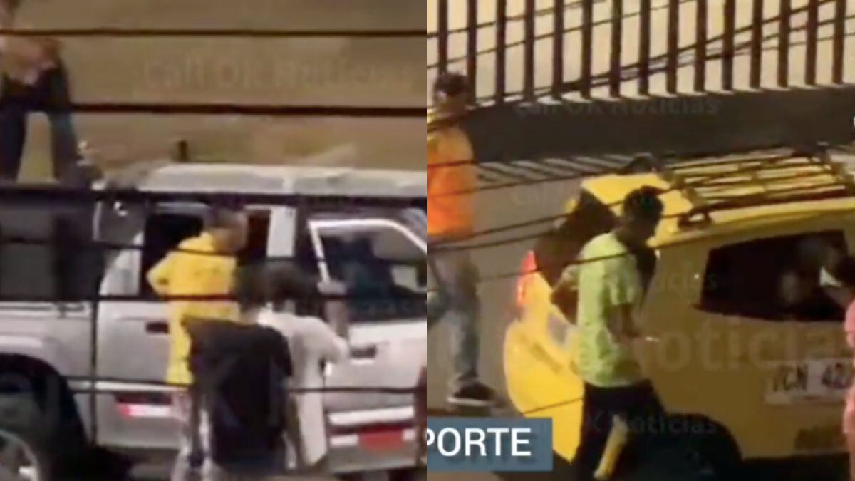 Luego de un pequeño choque los ocupantes de un vehículo lo abandonaron y huyeron.