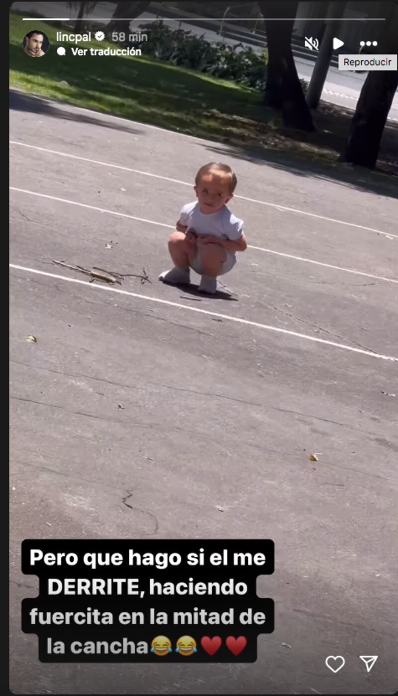 Lincoln Palomeque mostró quien es su mayor fan fuera de la cancha