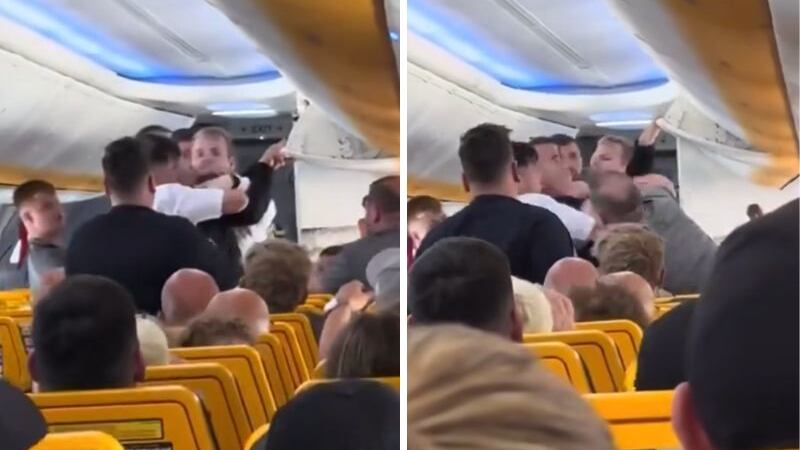 Agresión en pleno vuelo/Facebook Canal 4 Tenerife