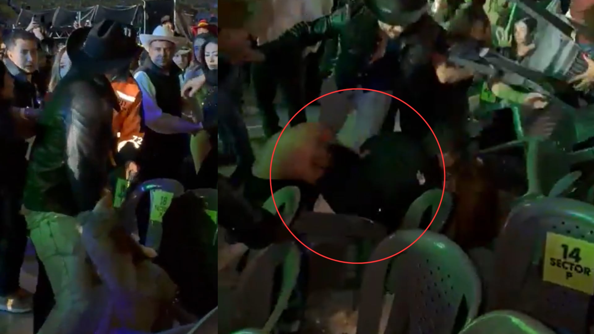 Grupo Firme en Bogotá: Pelea de mujeres en pleno concierto