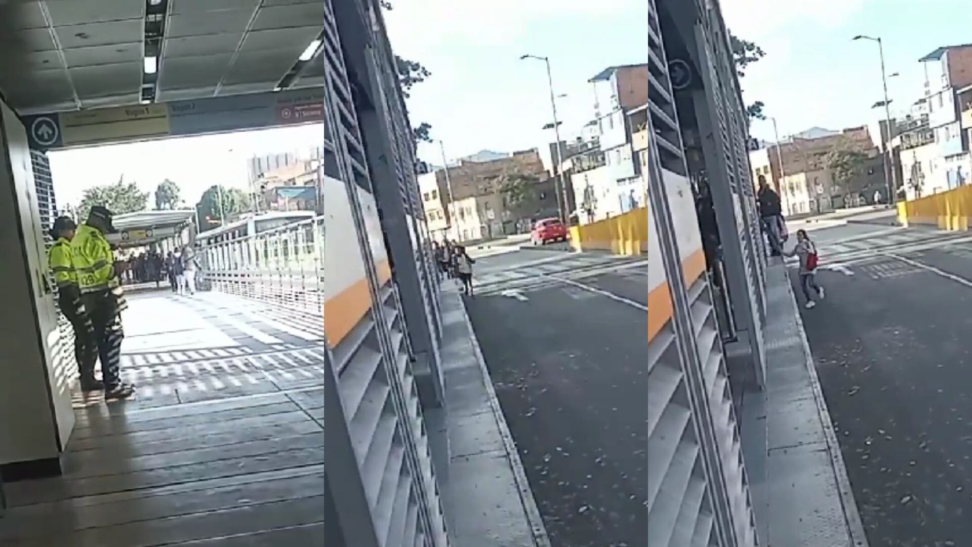 Policías habrían dejado colar a varias personas en Transmilenio.