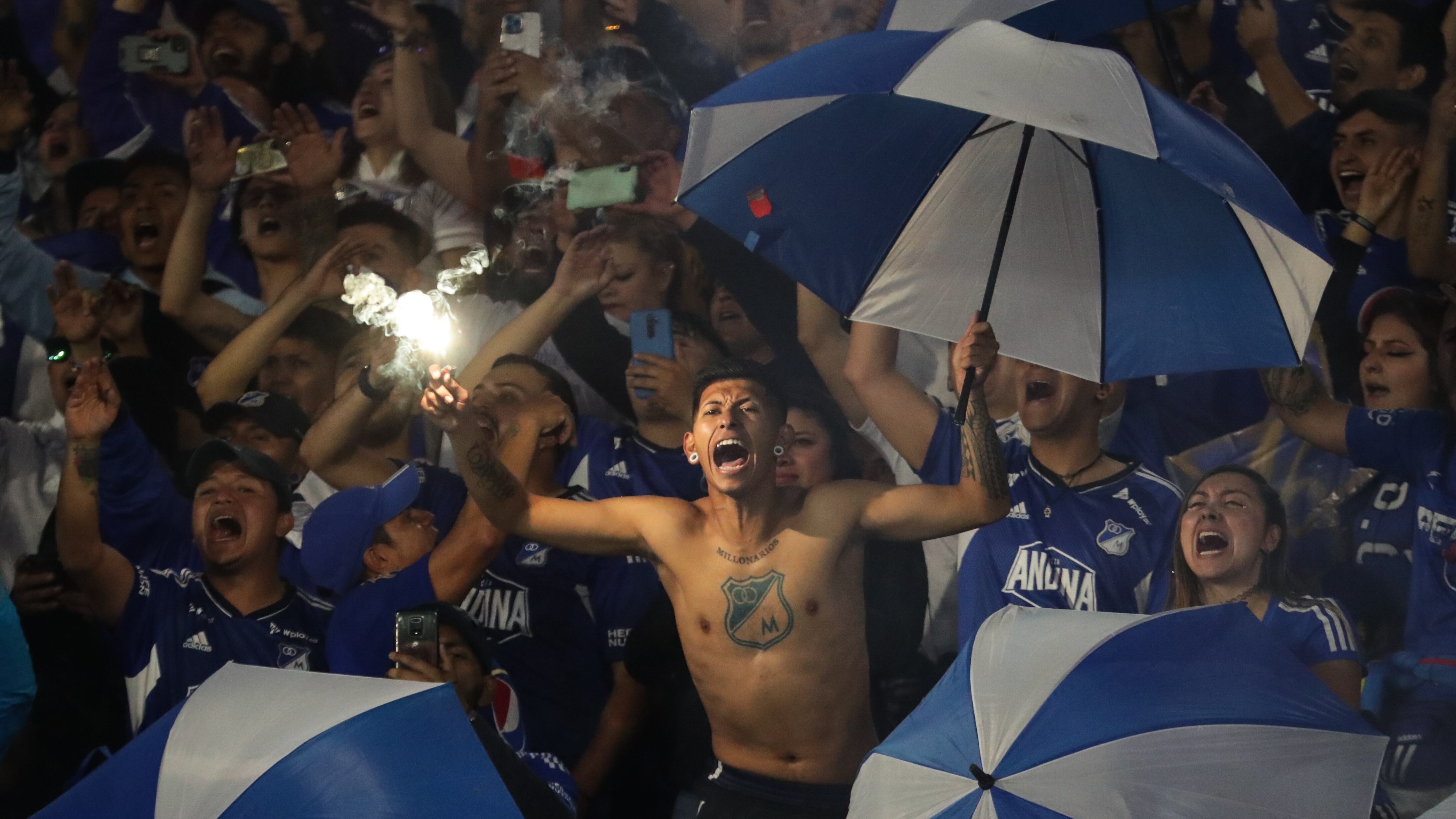 Millonarios VS Atlético Nacional por la final de la Liga Betplay I 2023 en el estadio El Campín de Bogotá