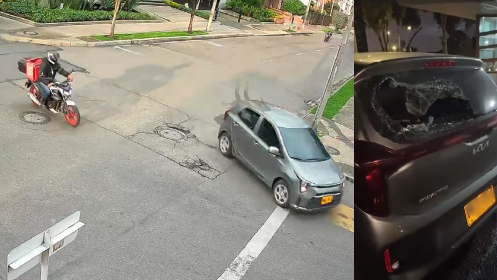 Rappi toma medidas contra 13 repartidores que persiguieron a conductor en Bogotá y le dañaron el carro