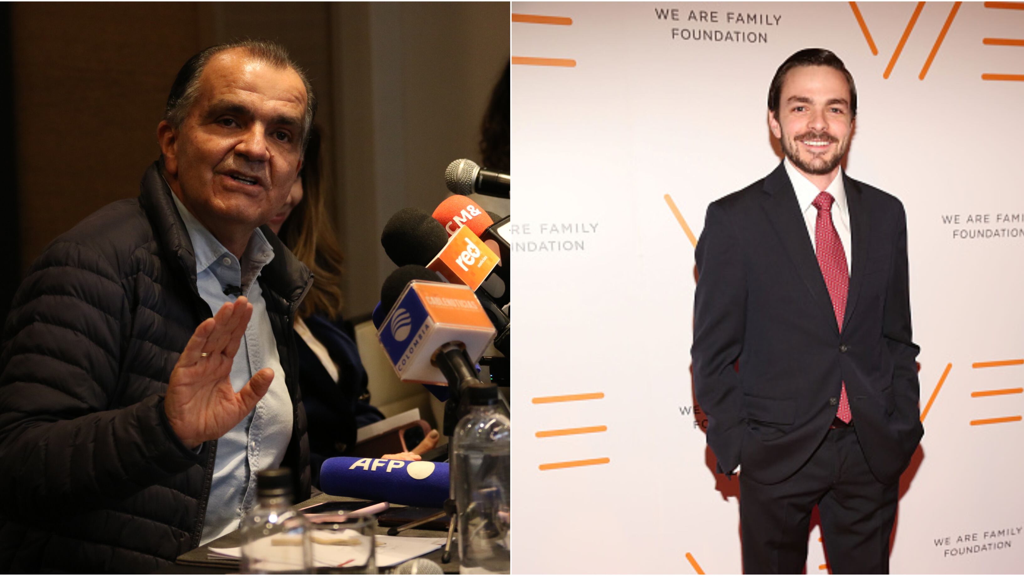 Óscar Iván Zuluaga y su hijo David