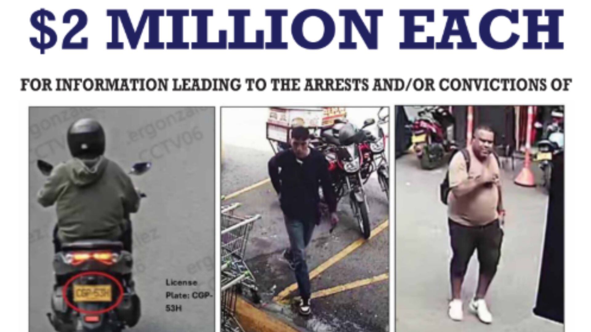 Presuntos asesinos de Jonathan Acevedo. Circular FBI.