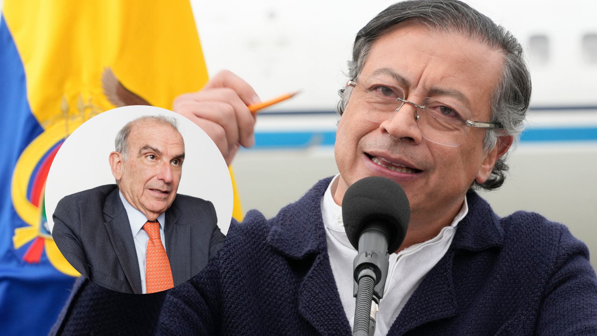 Gustavo Petro y Hummberto de la Calle.