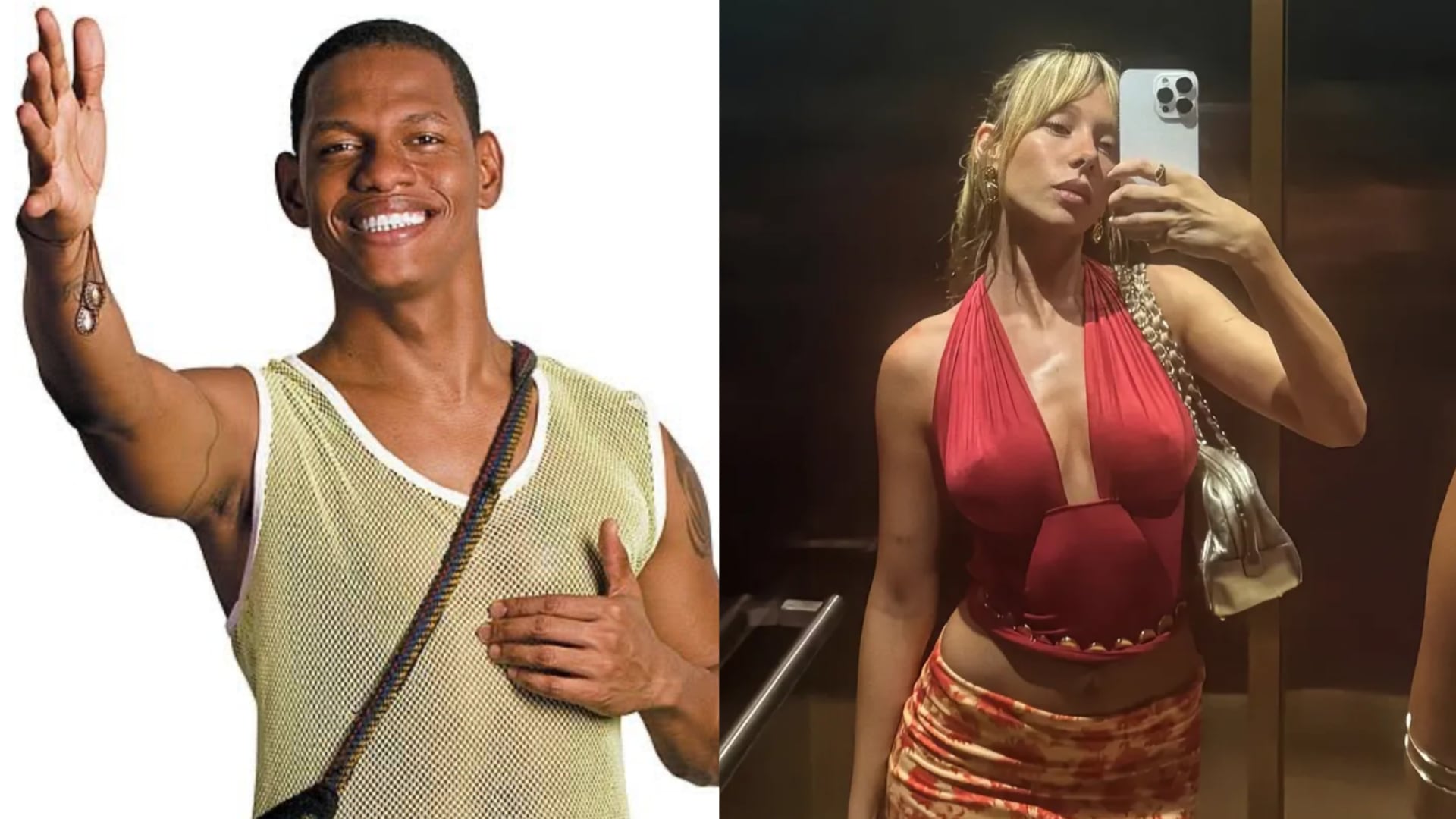 Julio "Chipi Chipi" poso junto a Ester Expósito