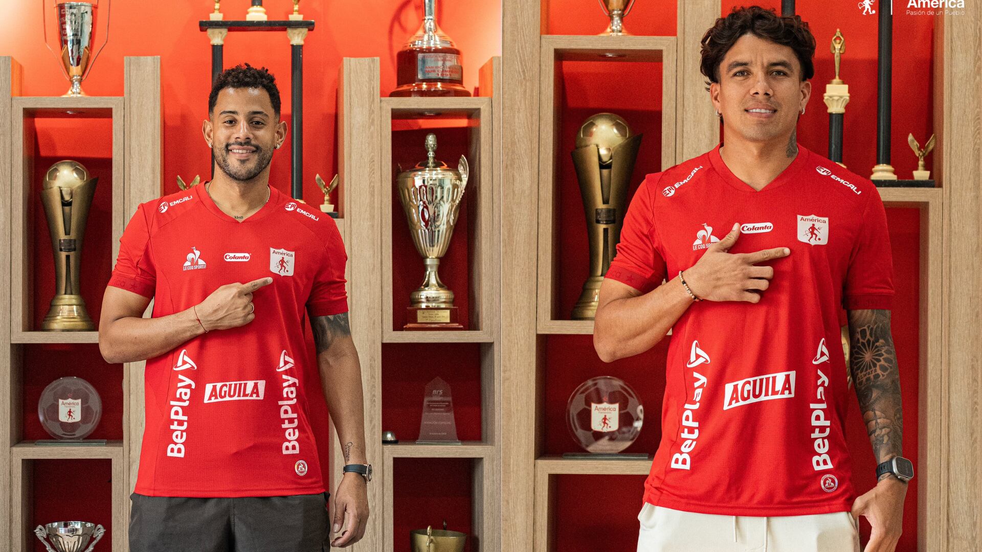 Andrés Tello y Andrés Roa - Fotos: América de Cali