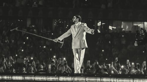 Bad Bunny primera noche de concierto en Medellín 2026.