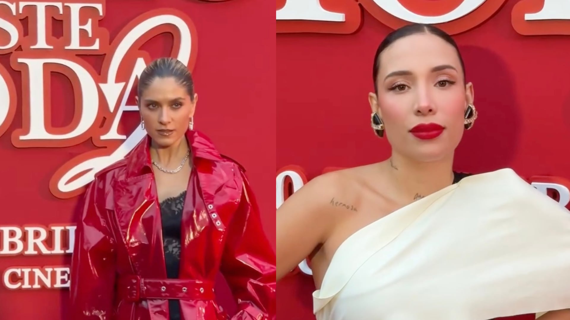 Laura Tobón y Luisa Fernanda W en la premier del Diablo Viste a la Moda 2