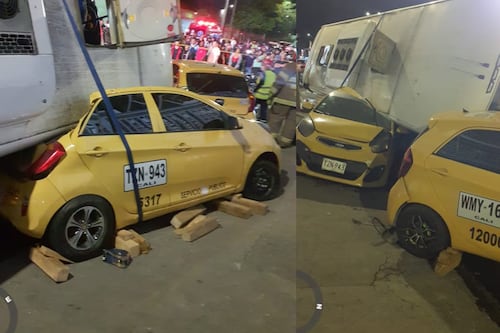 Grave choque múltiple entre cinco vehículos en Cali dejó siete personas heridas: accidente involucró un bus MIO