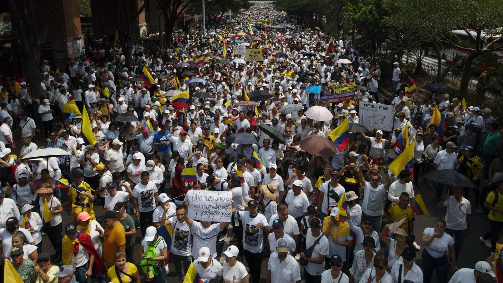 Manifestación en contra del gobierno de Petro en Medellín, 6 de marzo de 2024