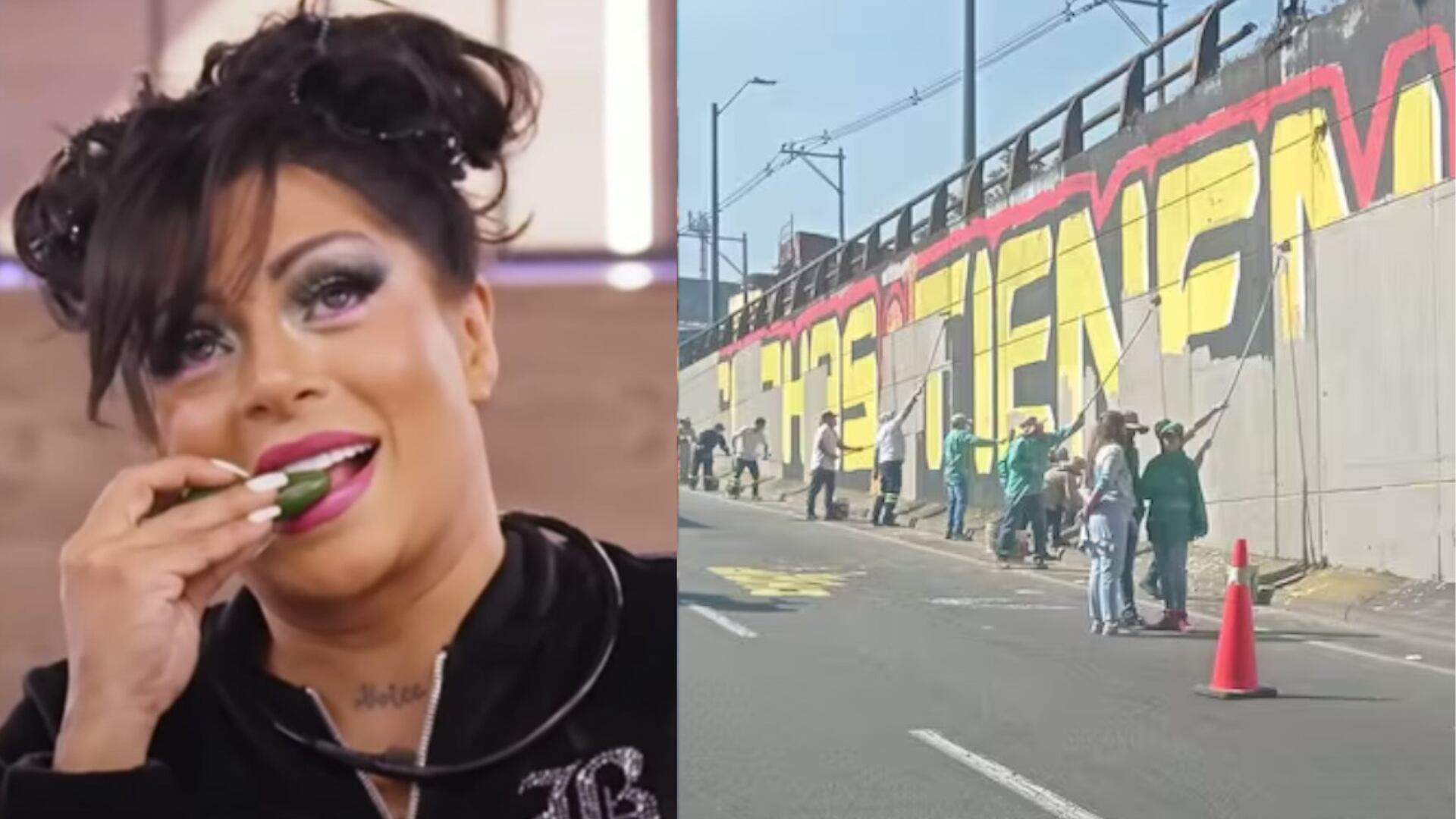 Marbelle le tiró a los ‘petristas’ por los murales de “Las cuchas tienen razón”