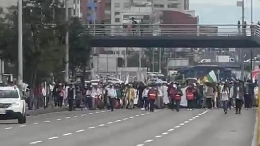 Manifestaciones en la calle 26