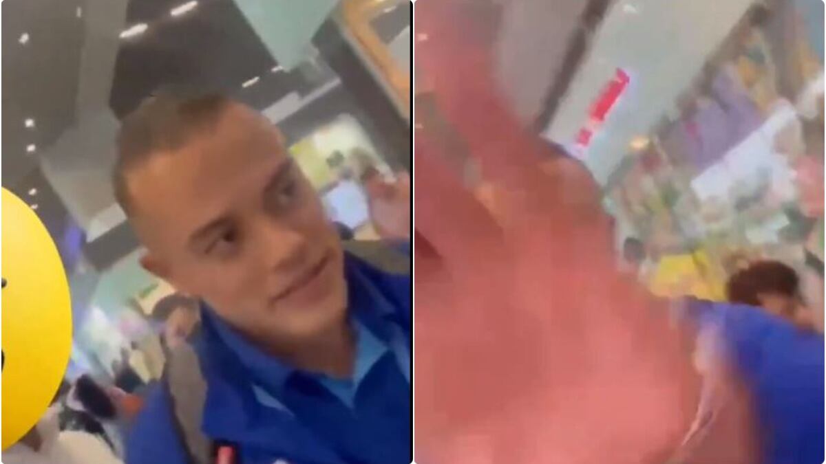Hincha de Junior sacó de casillas a Leonardo Castro en pleno aeropuerto y todo quedó en video