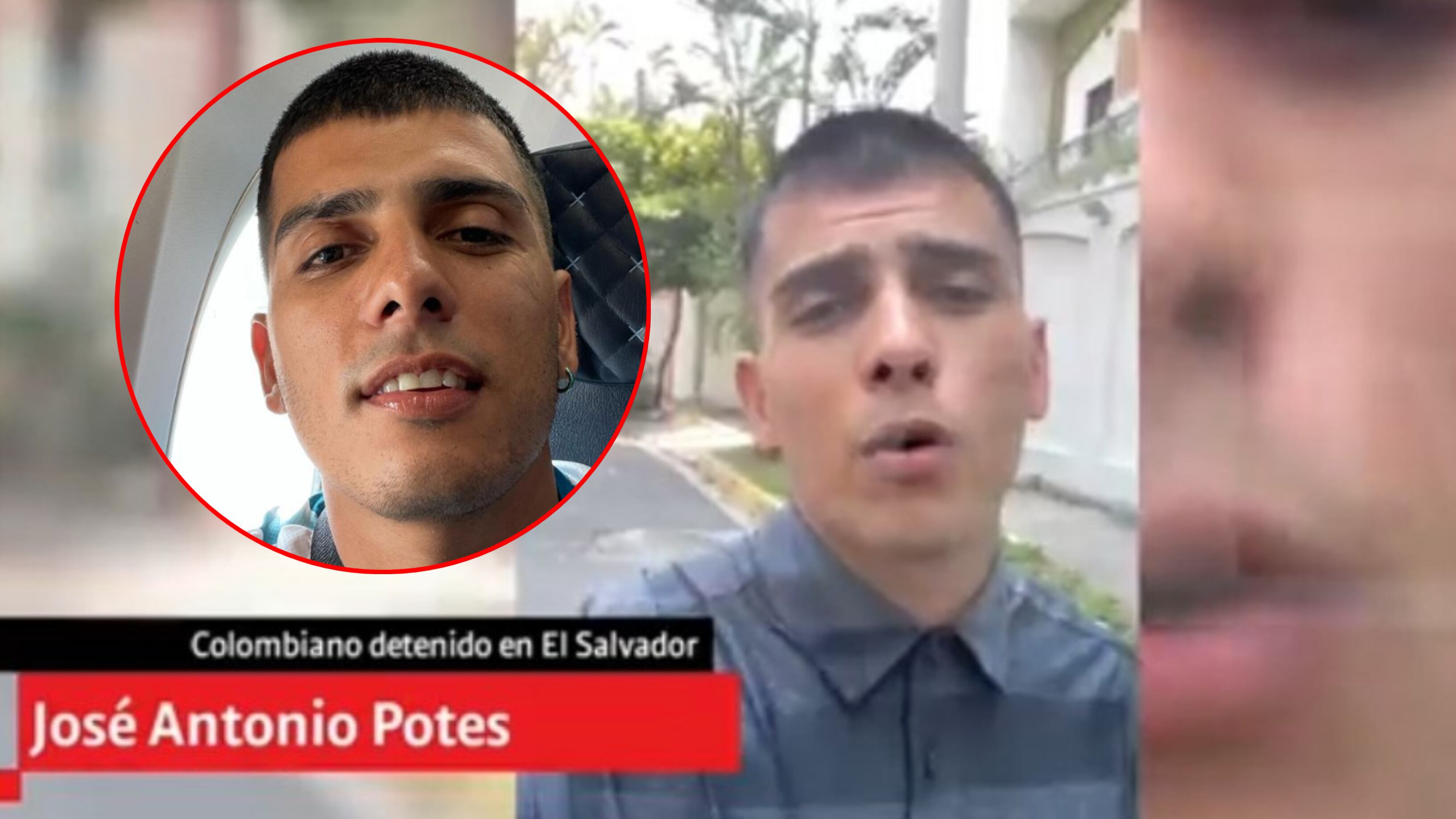 Jose Antonio Potes, colombiano detenido en El Salvador