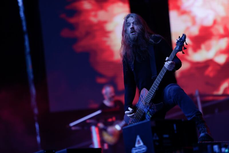 Epica, de Países Bajos, durante su presentación en Rock al Parque 2022.