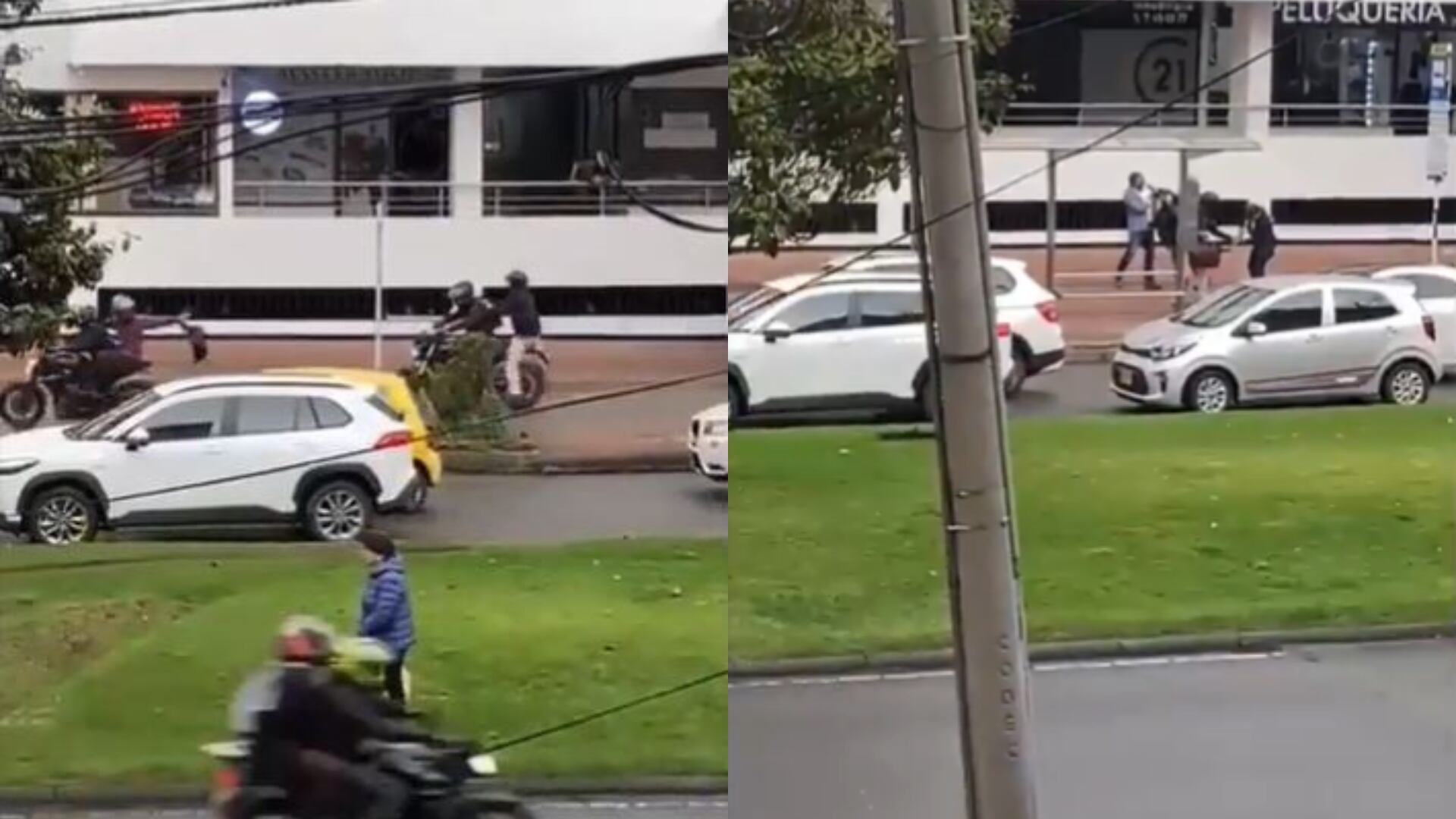 Millonario atraco de dólares en norte de Bogotá, ladrones en plena vía pública