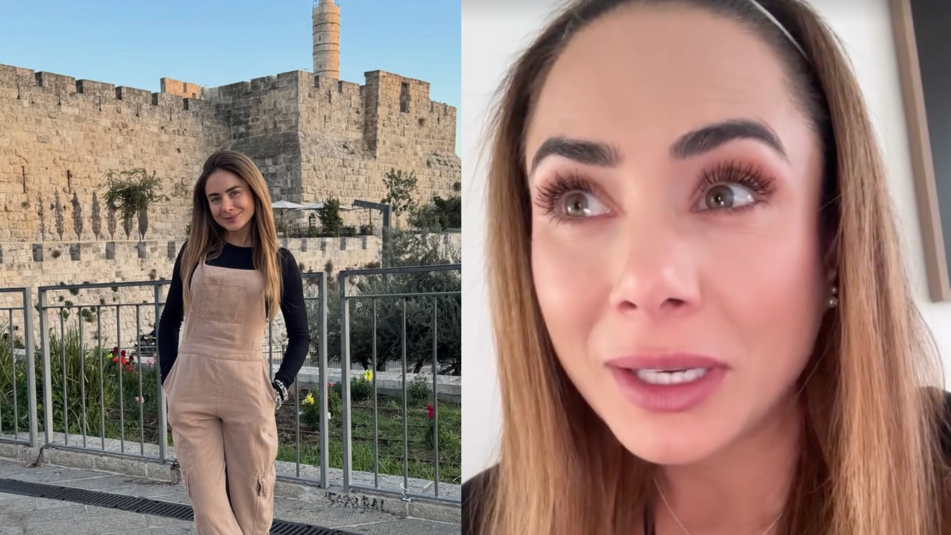 Johanna Fadul en su viaje a Israel
