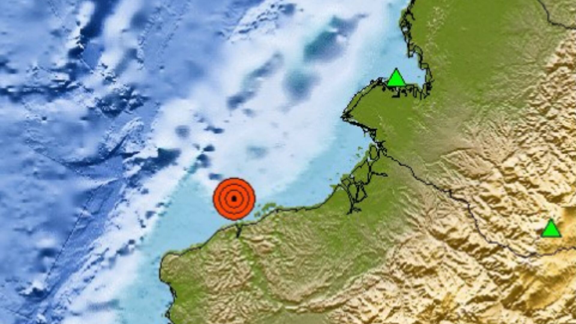 Temblor en Colombia se registró en la frontera con Ecuador.