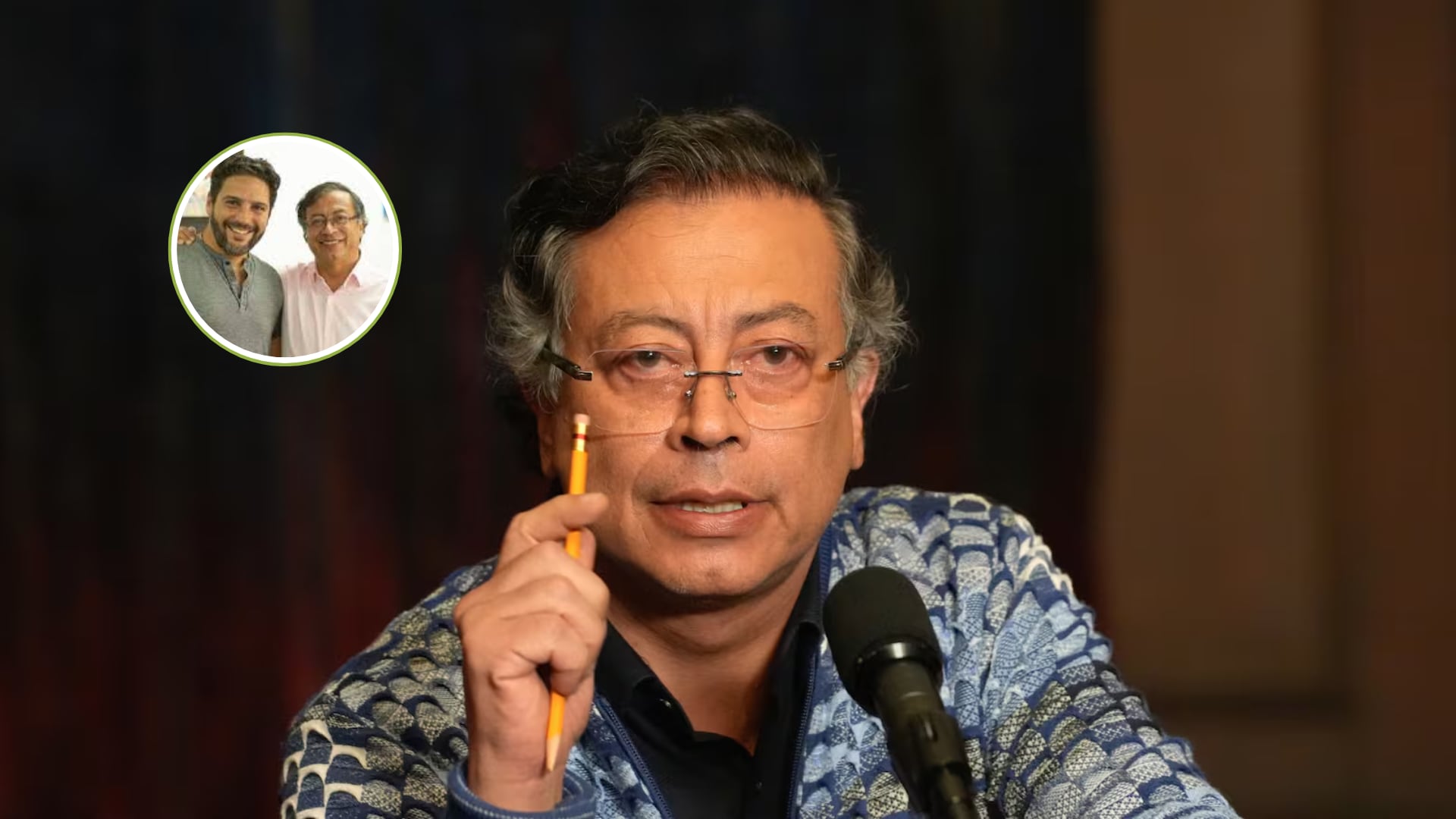 Gustavo Petro y expresentador de Caracol