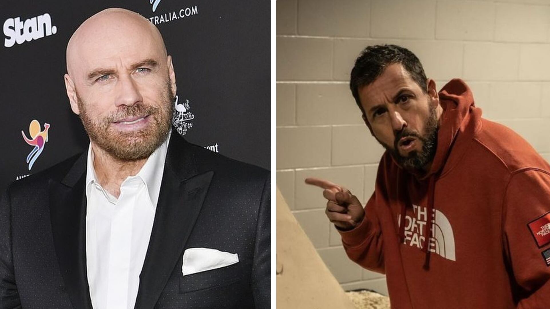 Adam Sandler y John Travolta se encuentran en la lista