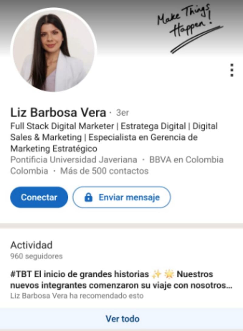 La actriz infantil Liz Barbosa abandonó la televisión, y a esto se dedica actualmente