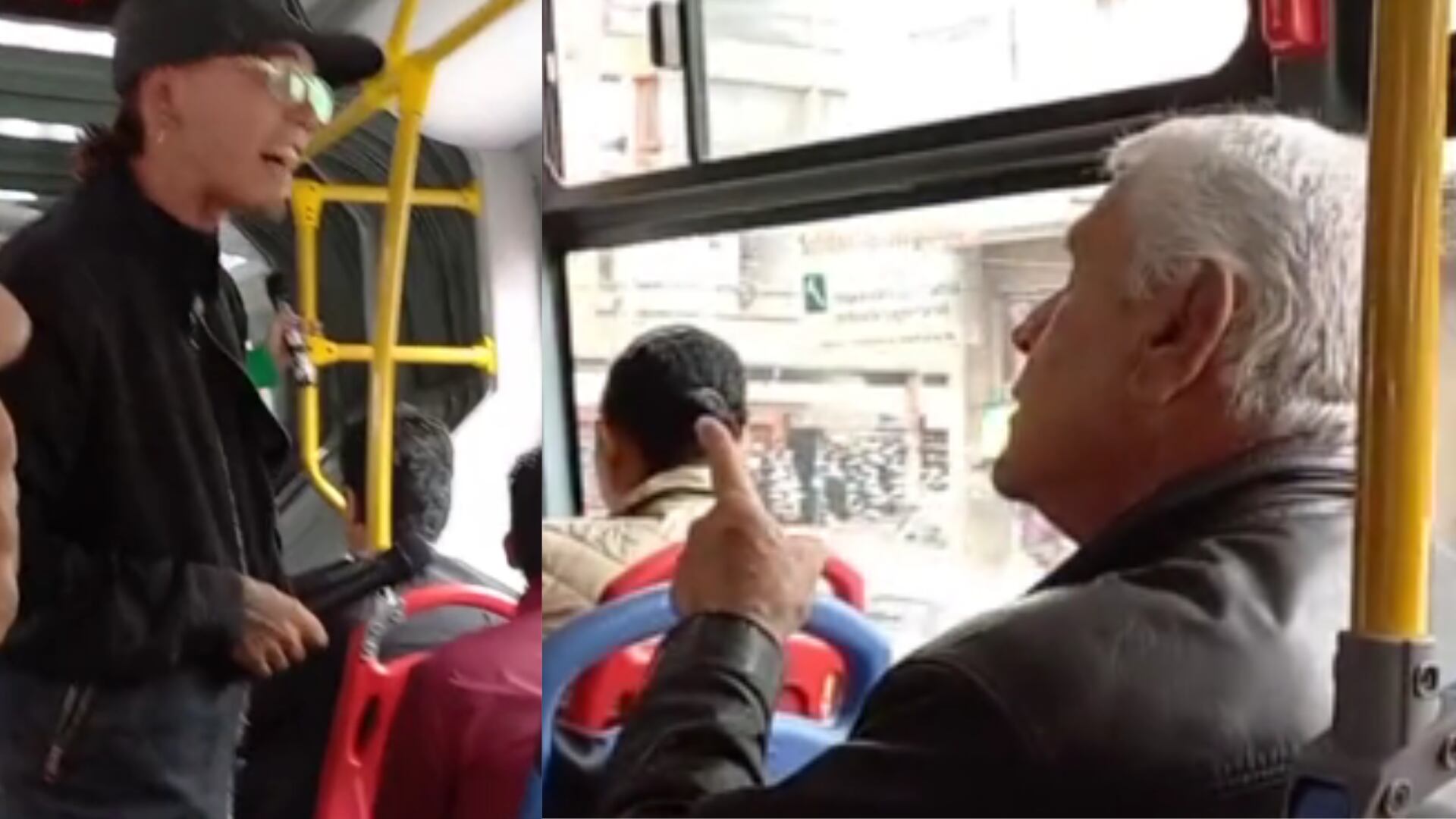 Reclamó de anciano a cantante en TransMilenio por poco termina en tragedía