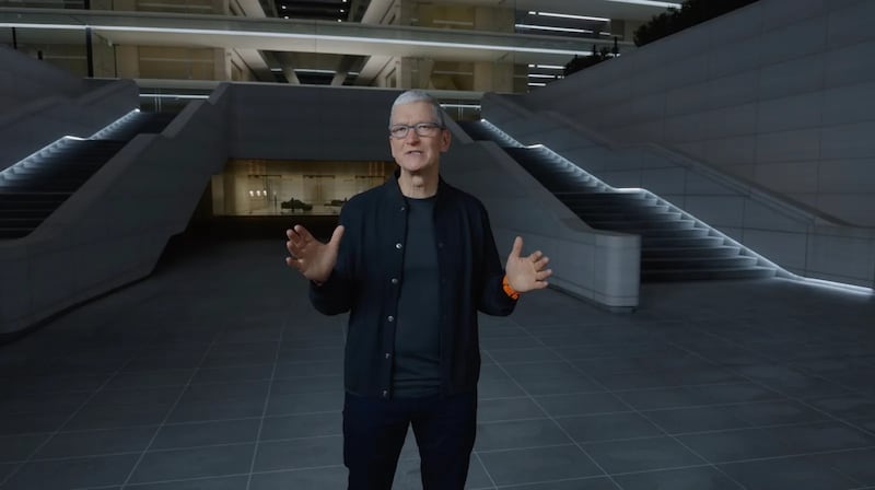 Tim Cook en keynote de Apple Scary Fast.